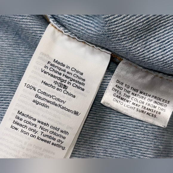 Madewell Boxy-Crop denim jacket women's size S 100% cotton ligth wash jean jacke - Picture 9 of 9